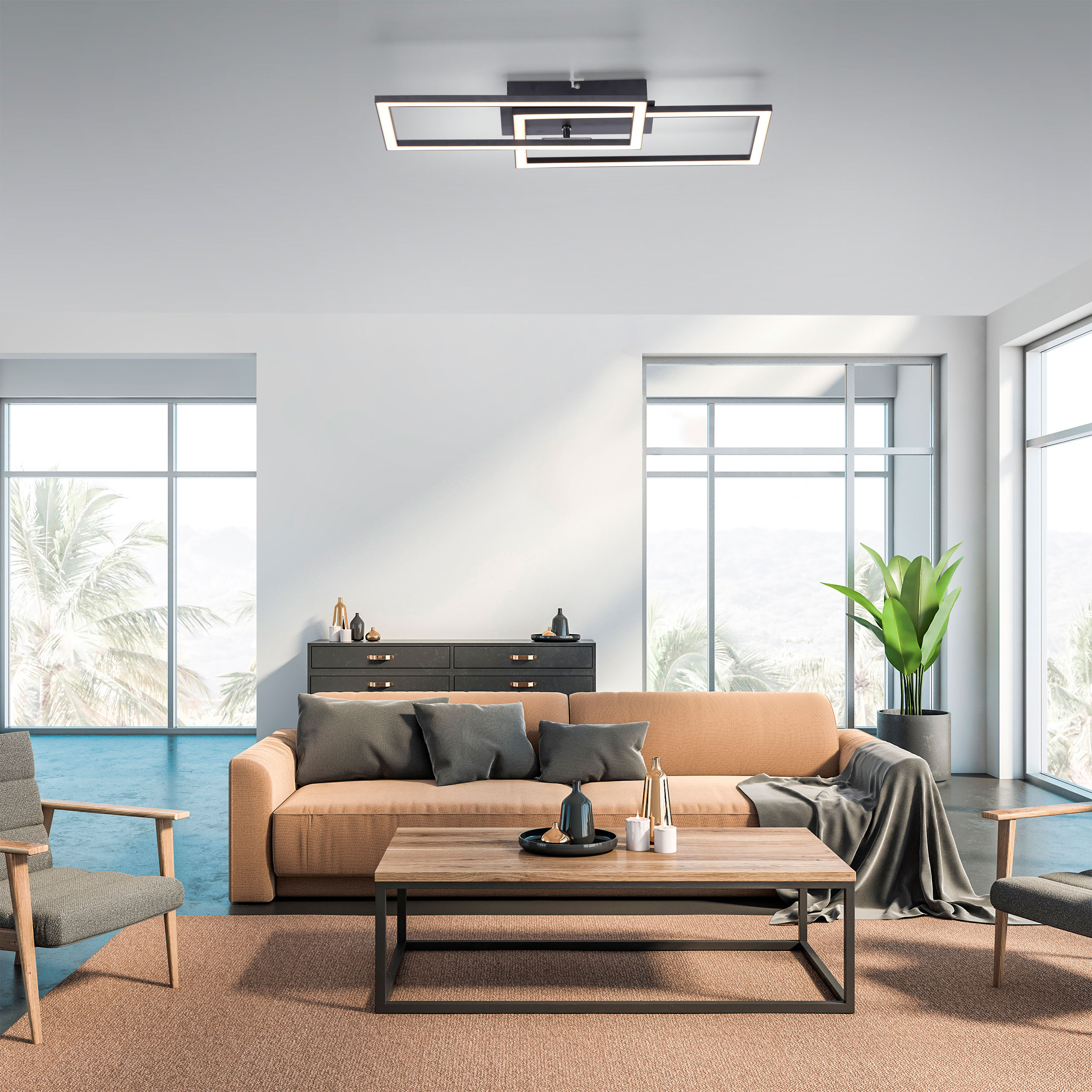 JUST LIGHT.LED-Deckenleuchte 1flg