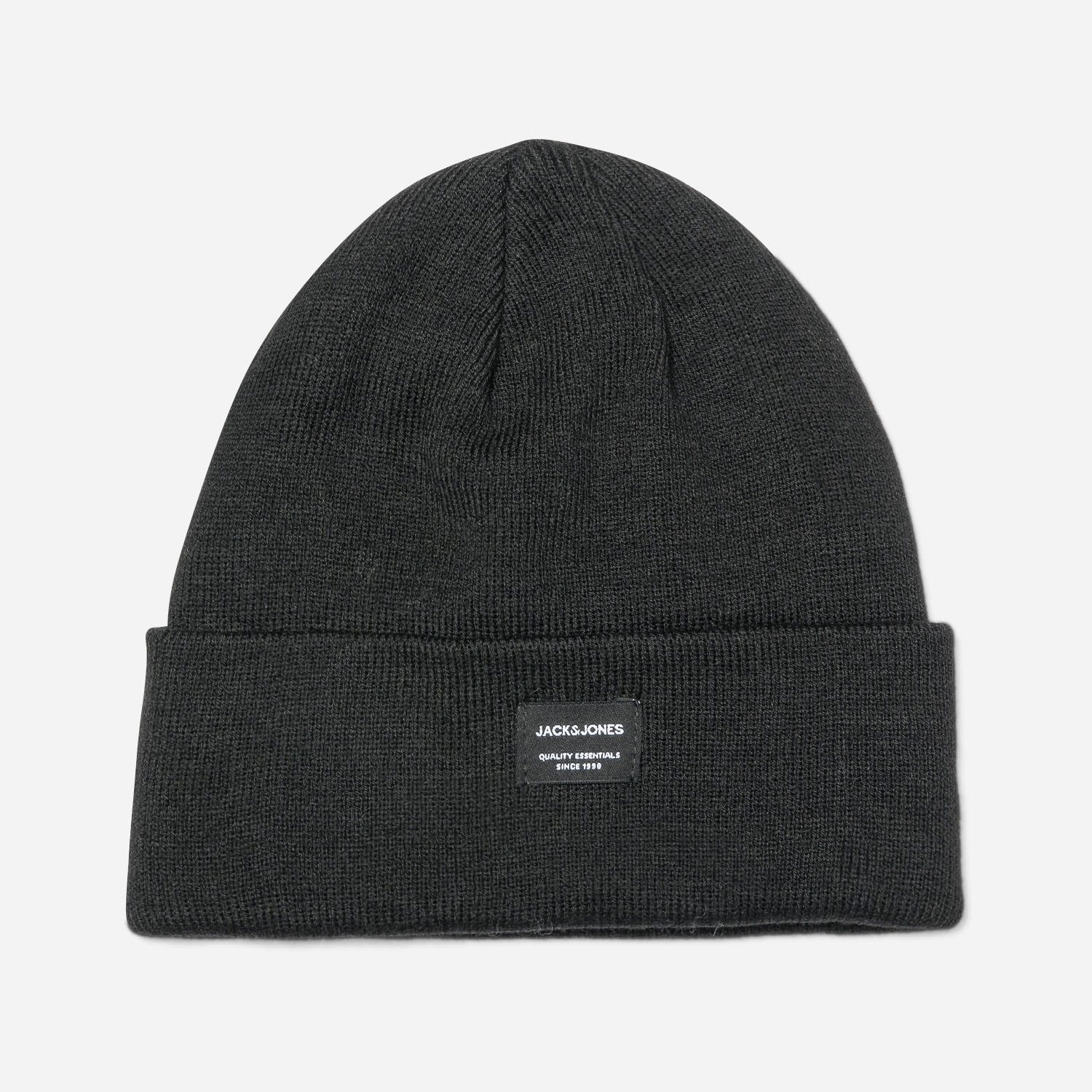 Bonnet JACK & JONES noir en tricot