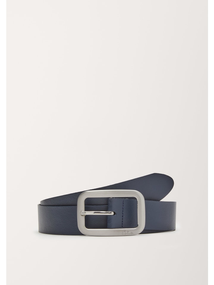 s.Oliver Accessories Nicht-Textil Gürtel in Blau günstig kaufen