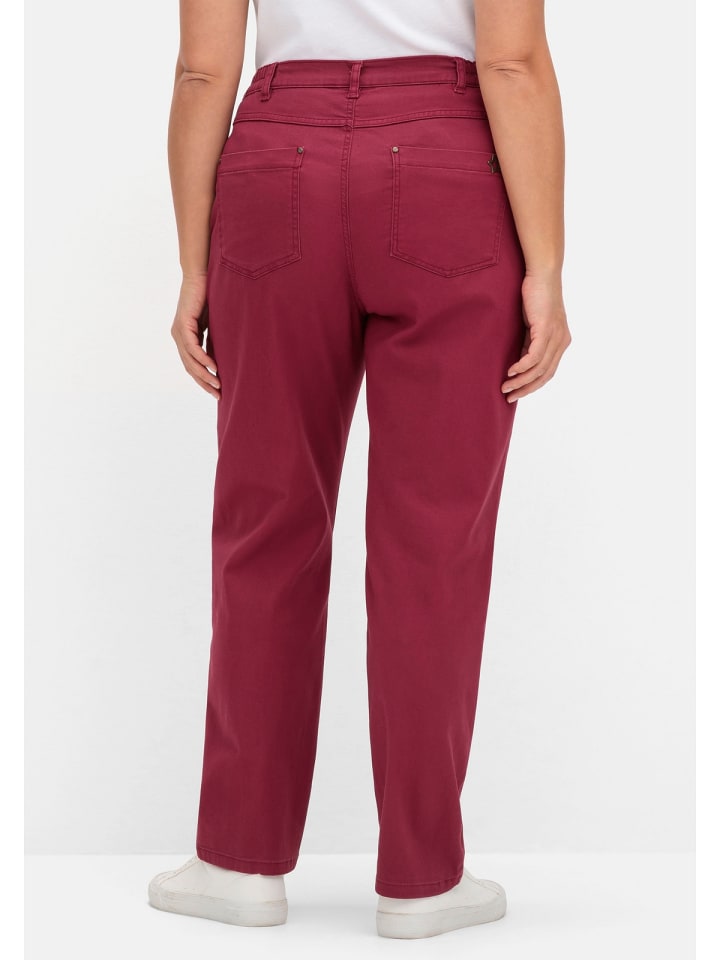 sheego Jeans in bordeaux günstig kaufen