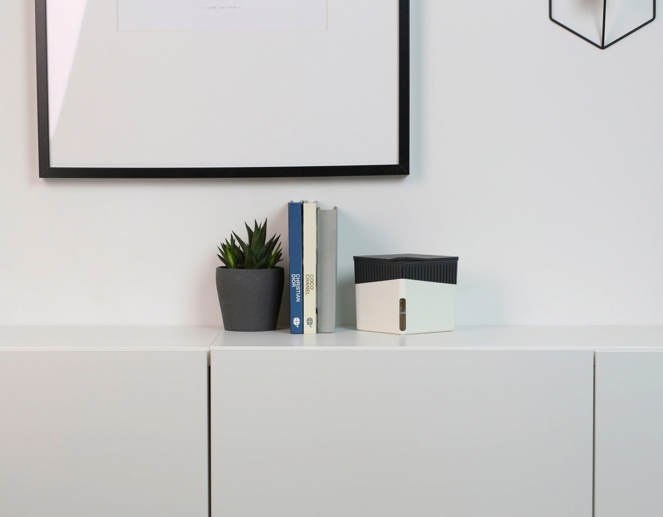 WENKO Luftentfeuchter Cube, für 80 m³ Räume, 2 x 1000g