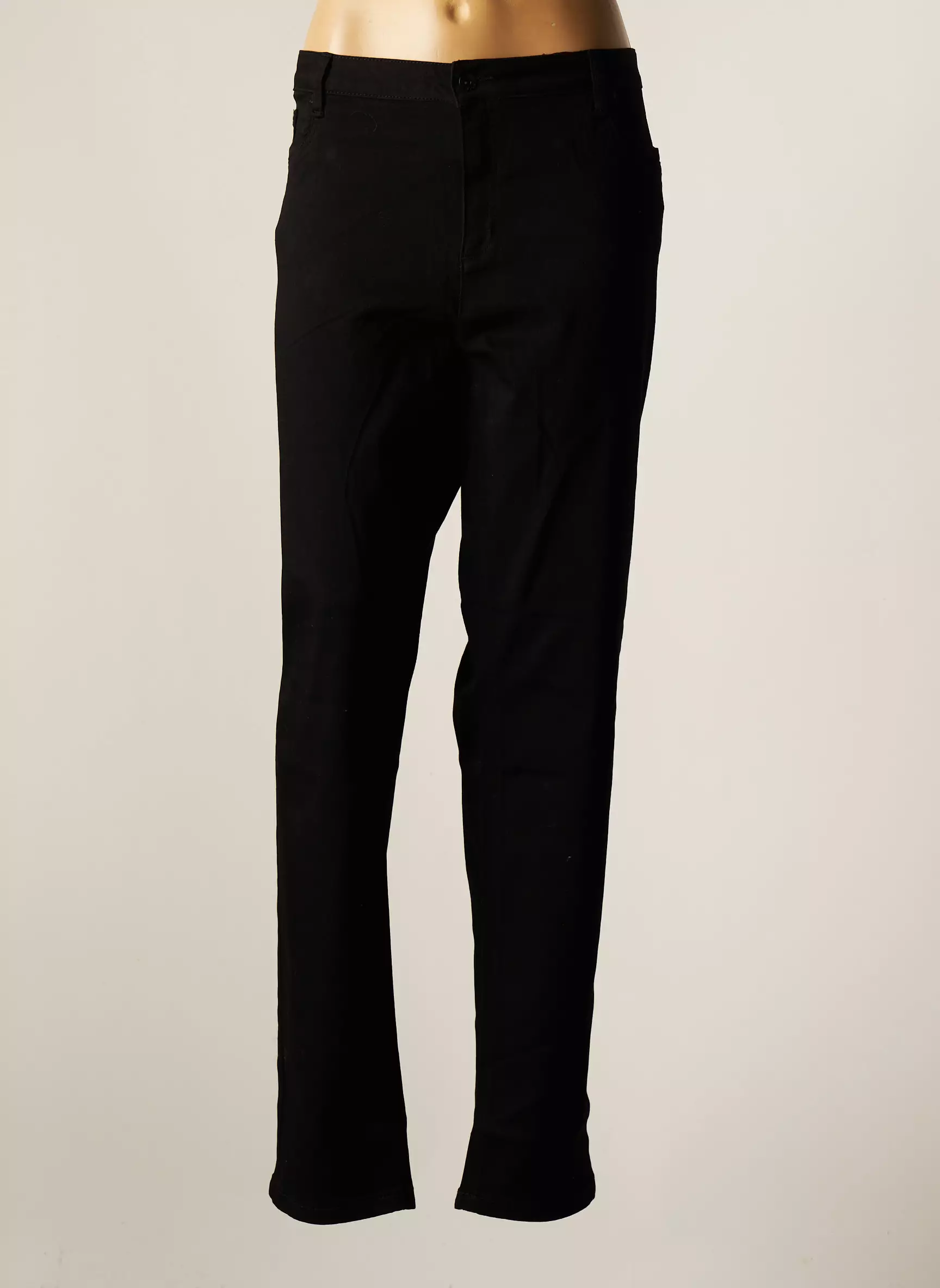 Jensen Pantalons Slim Femme couleur noir