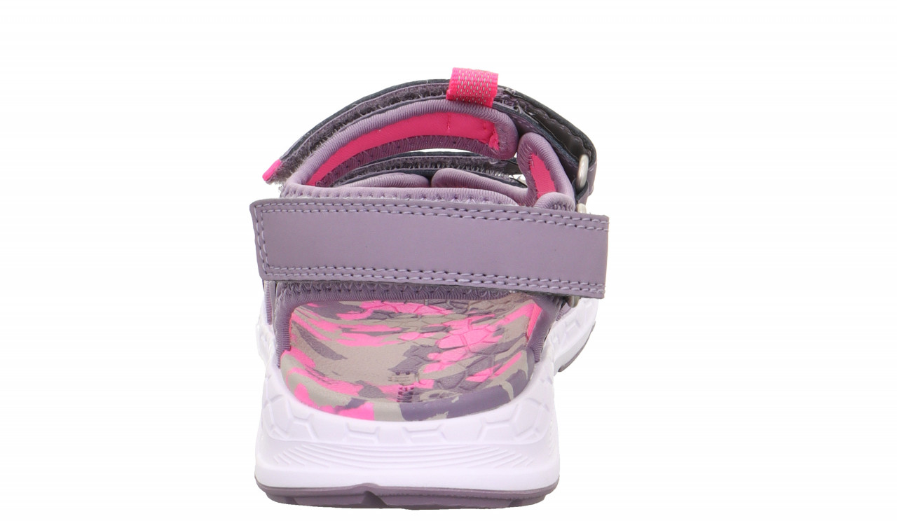 CRISS CROSS - Lila/PinkSandale mit Klettverschluss