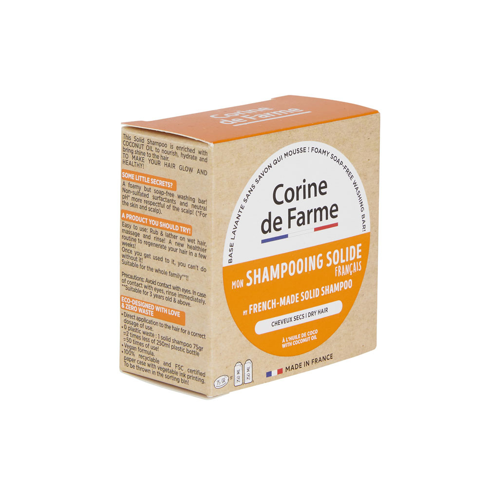 corine de farme Shampooing solide cheveux secs Capillaires