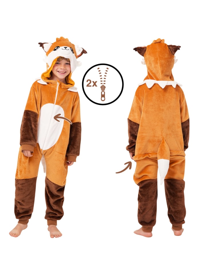 Corimori Onesie Kostüm in Orange günstig kaufen