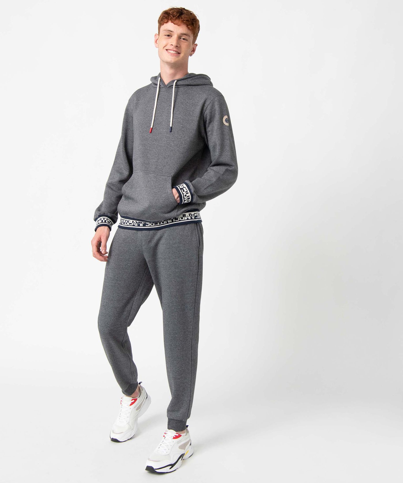 Pantalon de jogging homme avec ceinture imprimée – Camps ... gris | GEMO