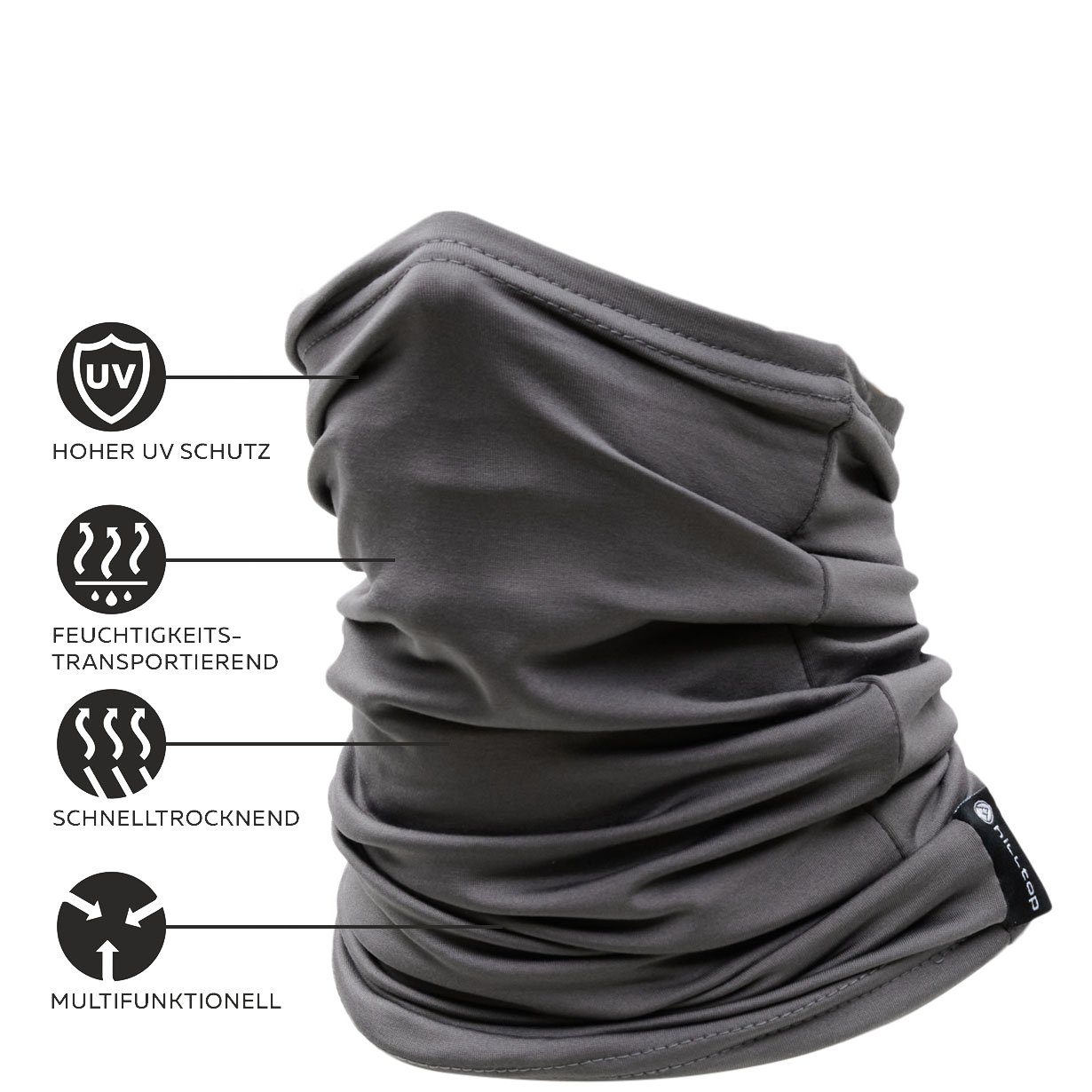 Hilltop Multifunktionstuch Schlauchtuch, Motorradtuch Halstuch, Schal, Bandana, Damen und Herren