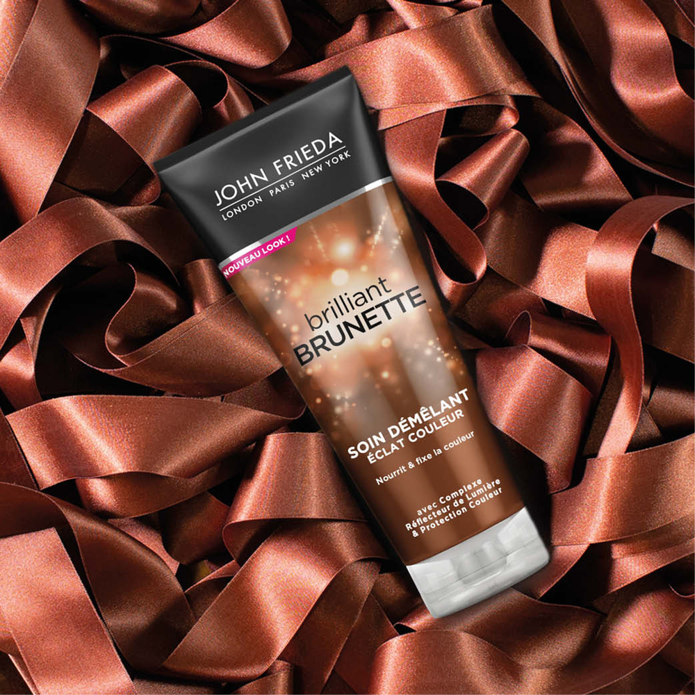 john frieda Brilliant Brunette Soin Démêlant Éclat Couleur Soin Démêlant cheveux bruns