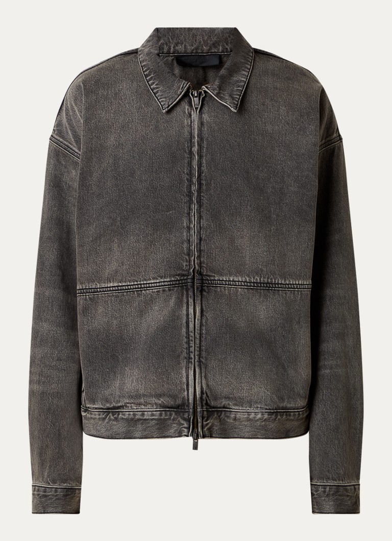 Fear of God Essentials teksas jakna s ispranom završnom obradom i bočnim džepovima