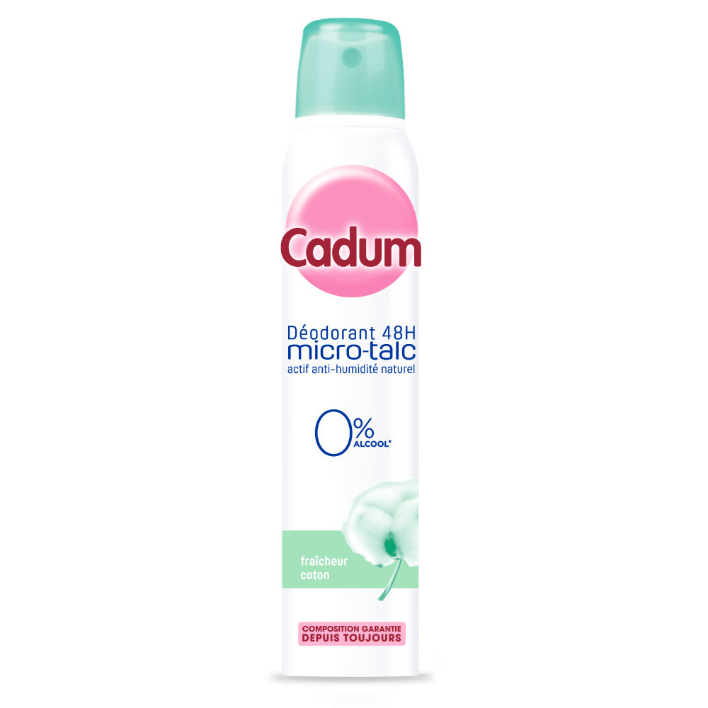 cadum Cadum Déodorant 48h micro-talc Déodorant  fraîcheur coton