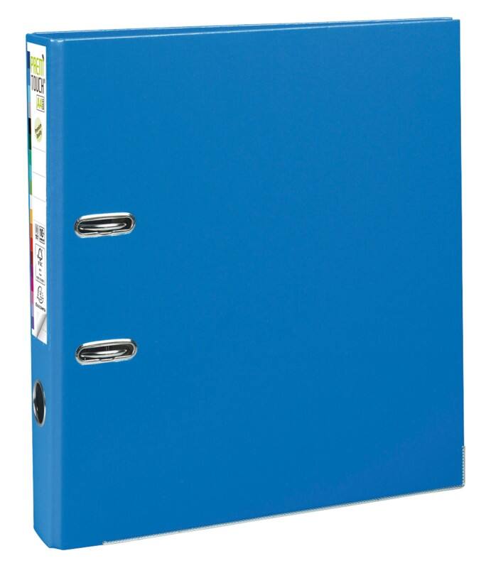 Exacompta Prem Touch Ordner DIN A4 50 mm Blau 2 Ringe 53142E Pappkarton, PP (Polypropylen) Hochformat 10 Stück