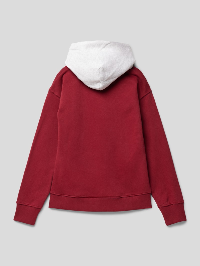 Sweatshirt mit Kapuze Modell 'EXTRA' in rot