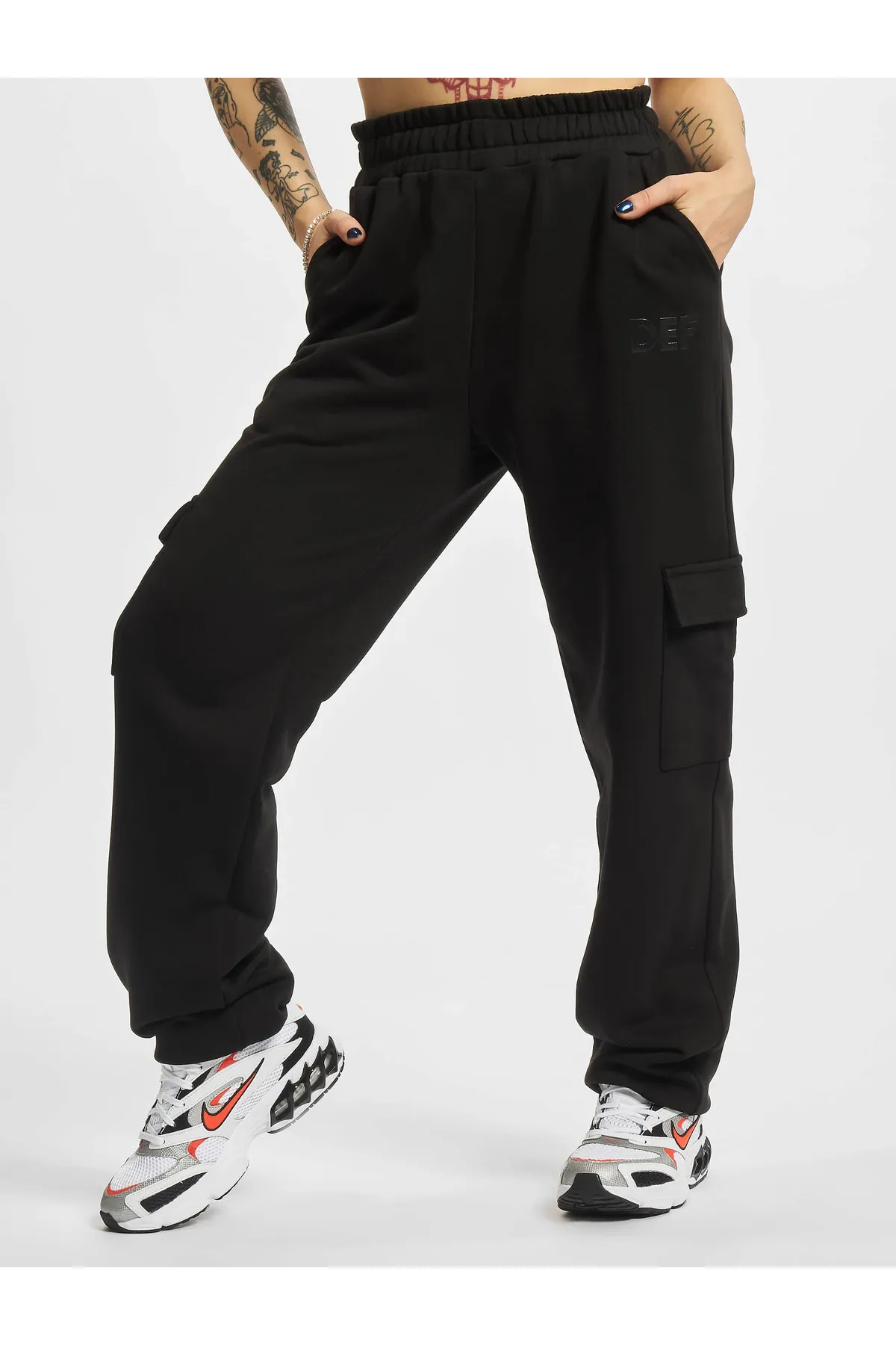 DEF  Jogginghose - Schwarz - Straight