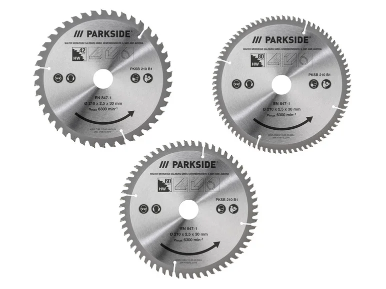 Lâmina de serra circular PARKSIDE® PKSB 210 B1, Ø 21 cm