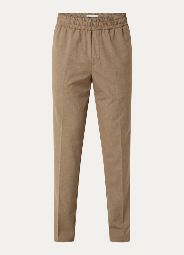 SAMSØE Pantaloni SAMSØE Sasmithy slim fit cu șnur și buzunare cusute