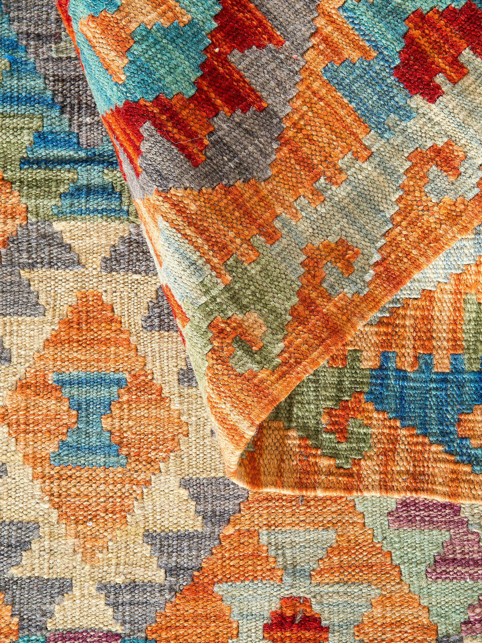 Afghan Kelim ca. 72 x 194 cm, Unikat / Einzelstück