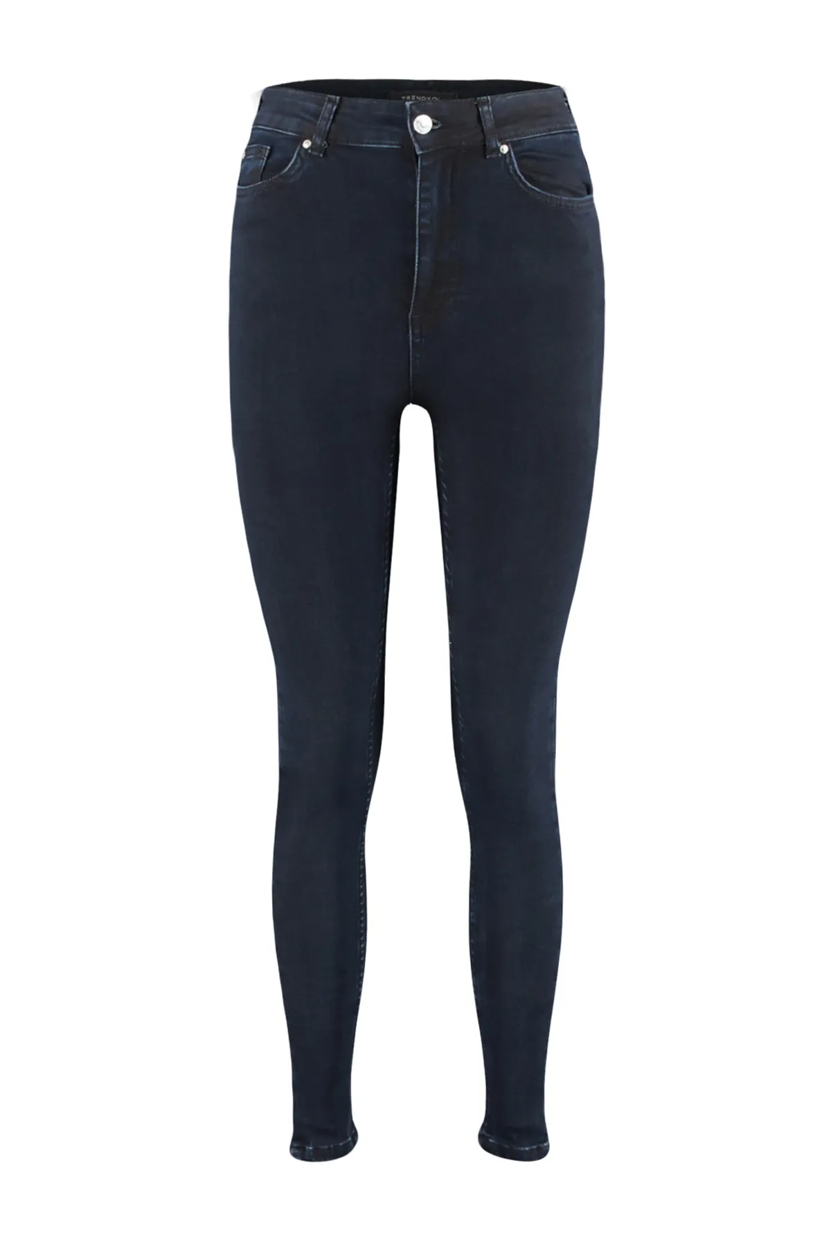 Trendyol Collection  Mitternachtsblaue Skinny-Jeans mit Schlankheitseffekt und superhoher Taille TWOSS23JE00080