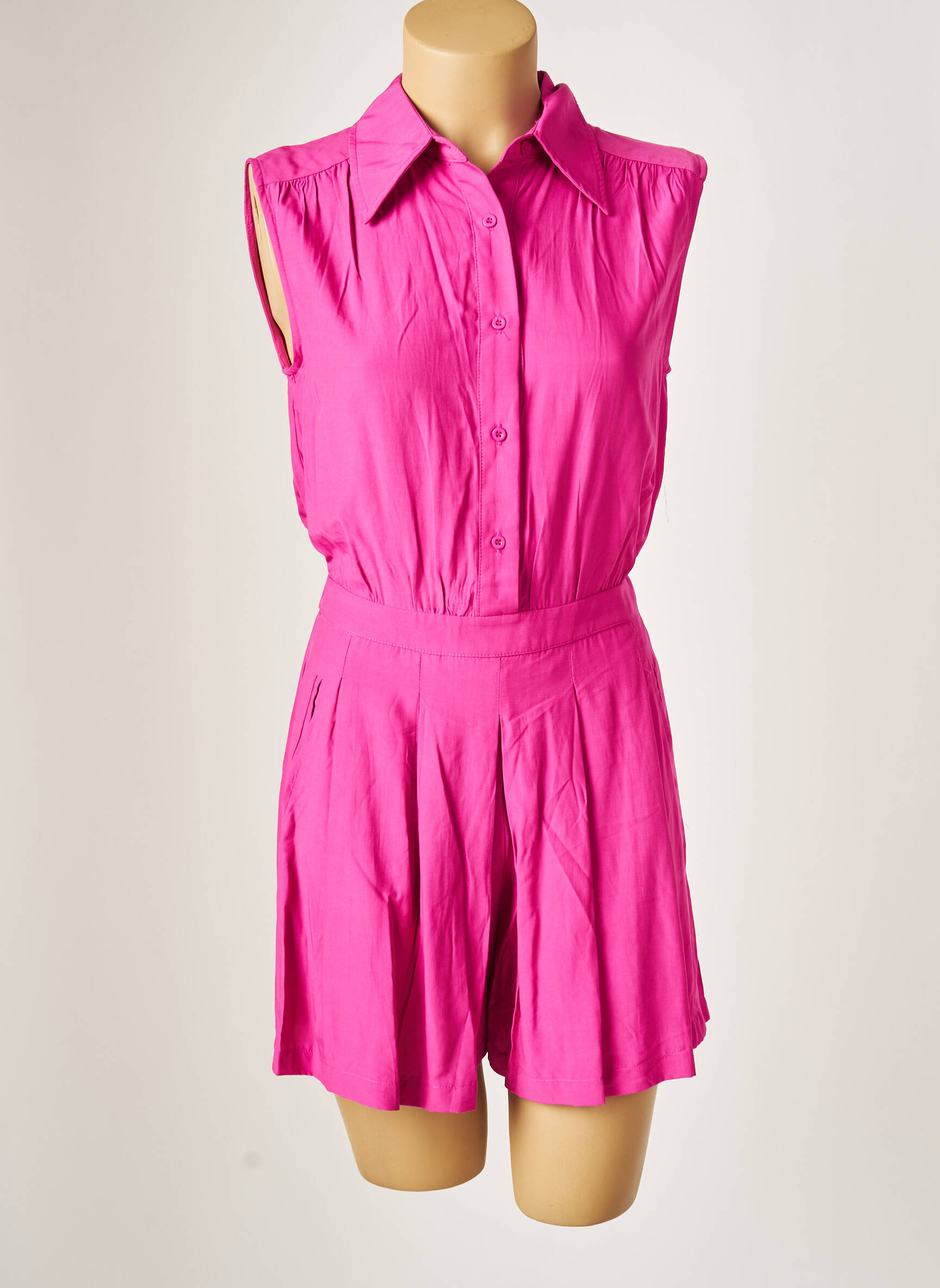 See U Soon Combi Shorts Femme couleur rose