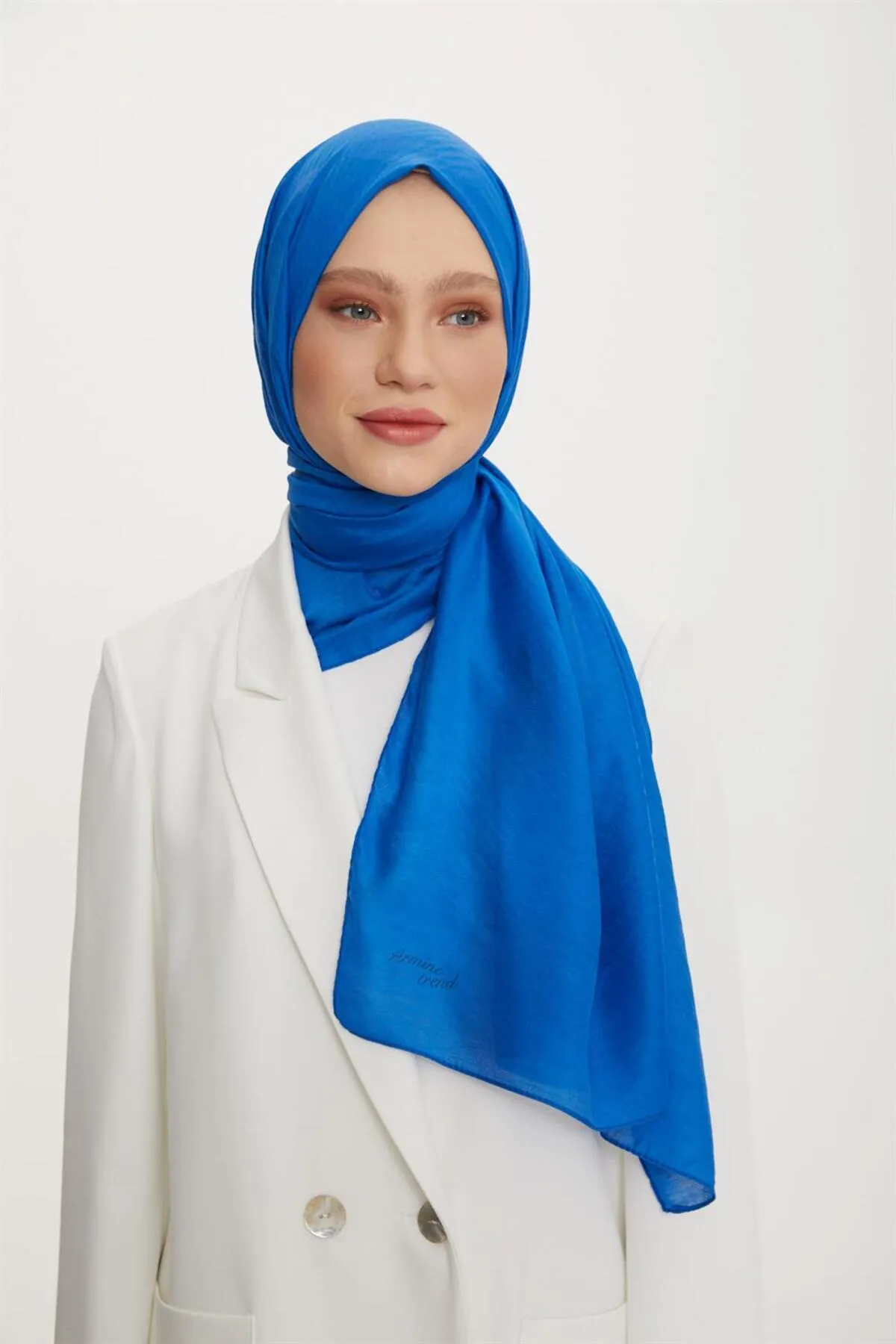 Armine  Trend Işıl Schal 3 - Baumwolle - Ats3ısl-554 - Blau