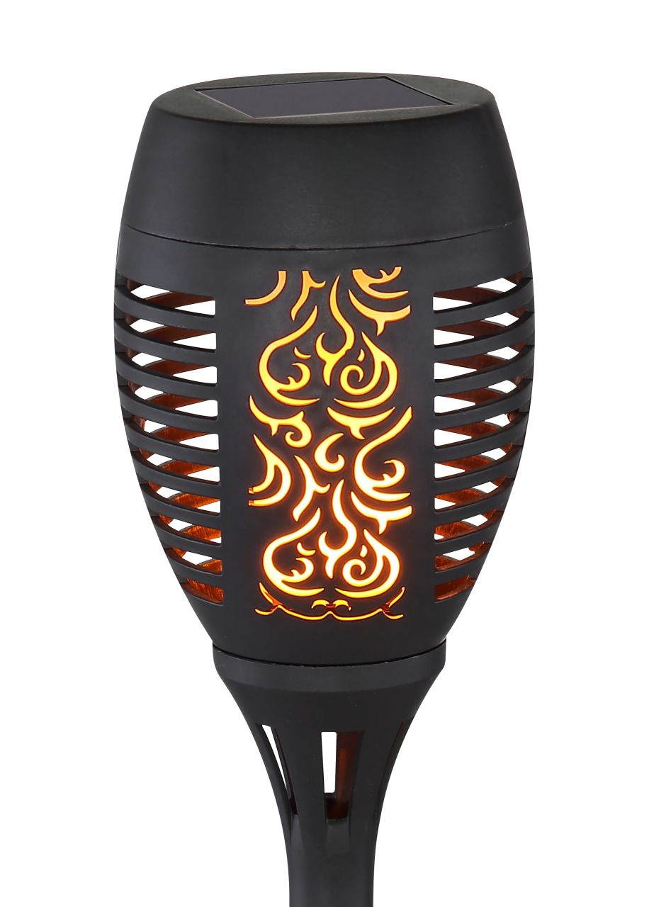 Globo Lighting Solarleuchte Kunststoff Schwarz, 12x LED