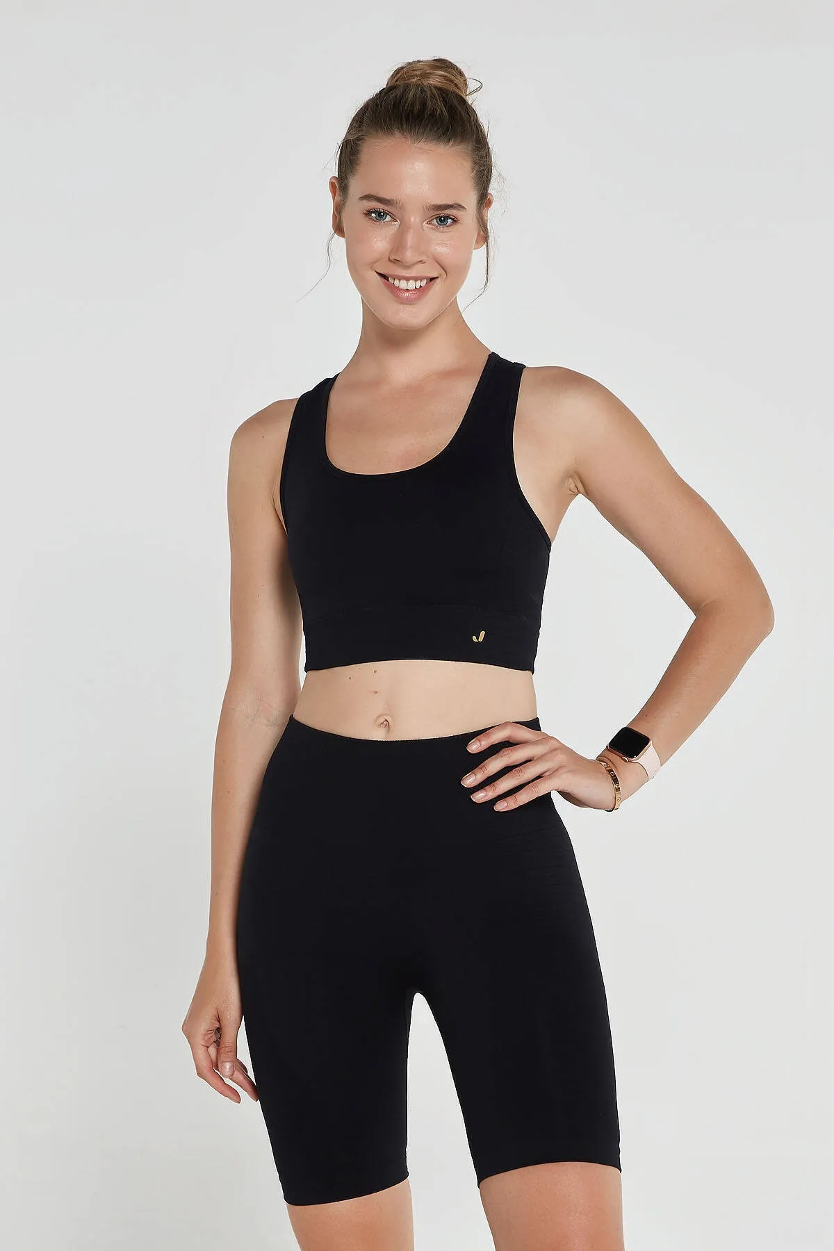 Jerf  Gela Double Layer Kompress Sport-BH Schwarz