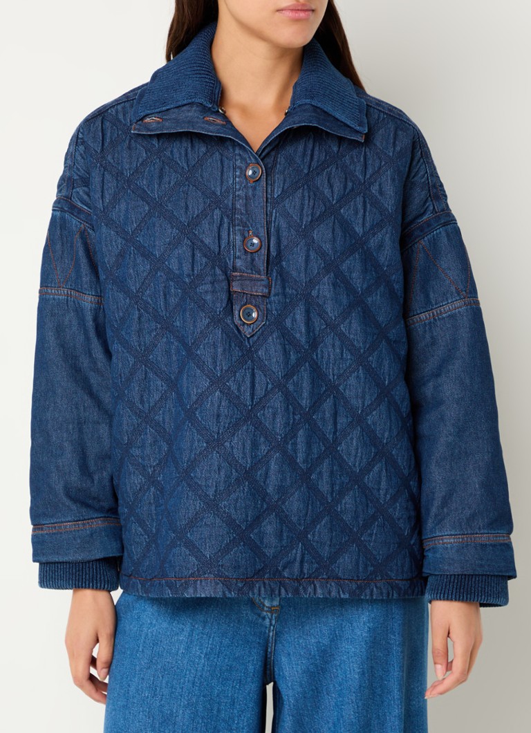 Pulover matlasat Sessùn Saltery Bay Chambray