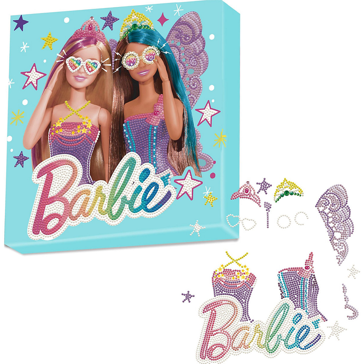 DOTZ BOX® Original Diamond Painting Set Barbie "Fantasy" 28 x 28 cm