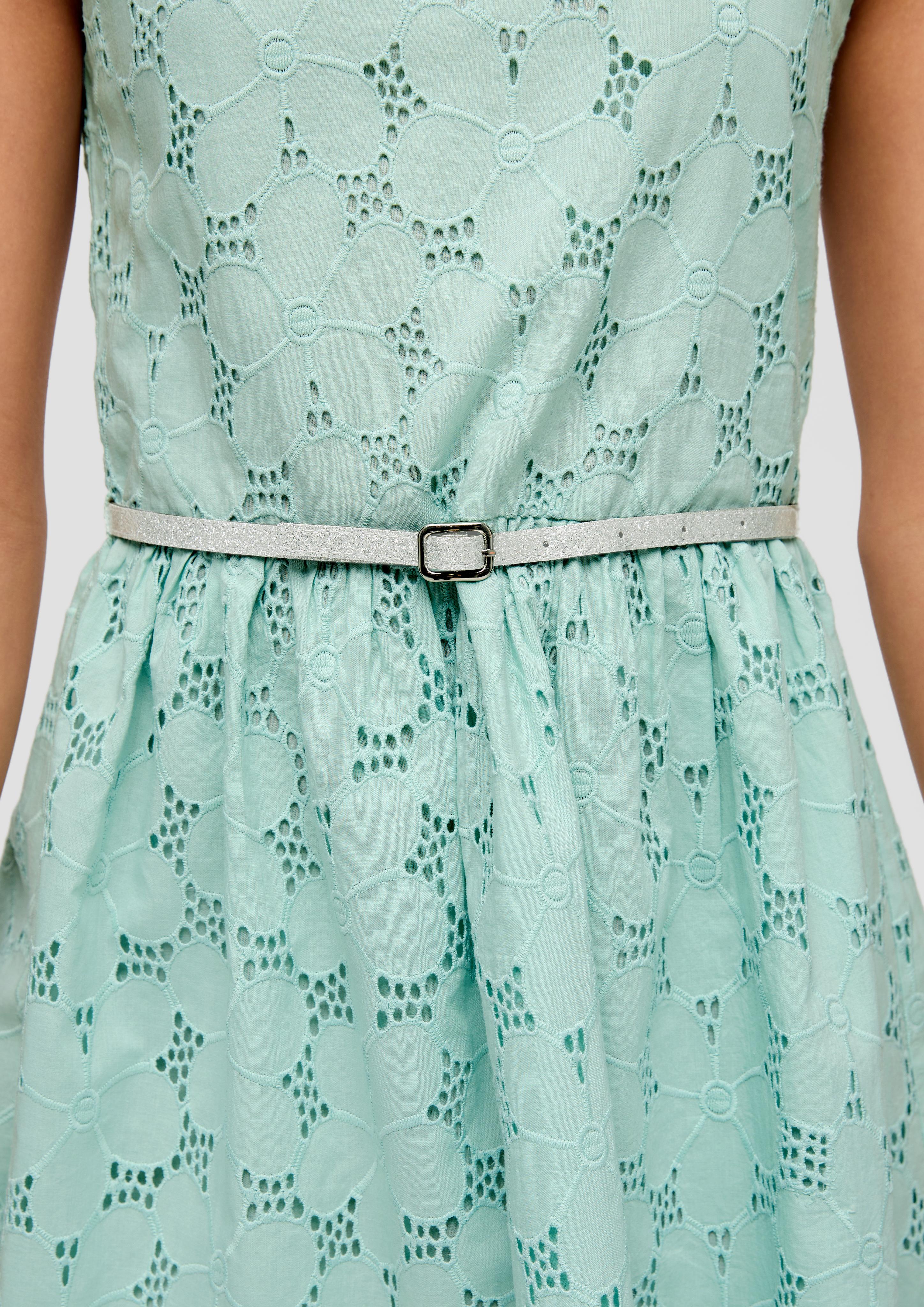 Kleid mit Broderie Anglaise  2140234-6068