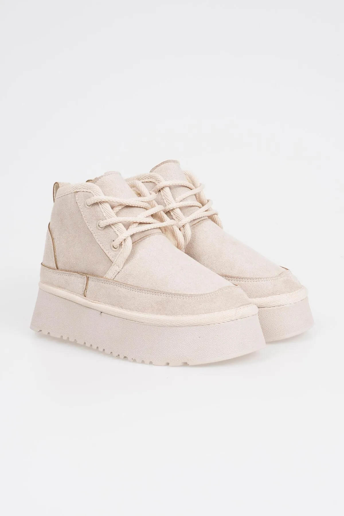 CZ London  Kurze Schnürstiefel für Damen mit hoher Sohle