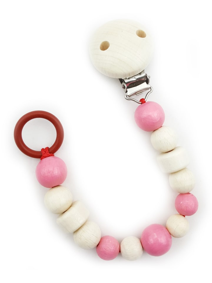 Hess Holzspielzeug  Schnullerkette in Soft/Rosa günstig kaufen onesize