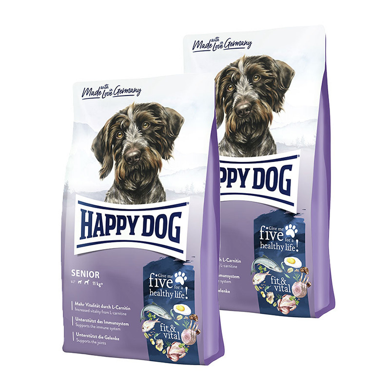 HAPPY DOG Hundetrockenfutter HAPPY DOG fit & vital Senior 2x12 kg