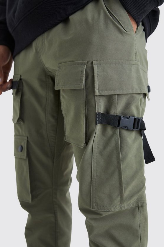 Slim-Fit Cargo-Hose mit elastischem Bund