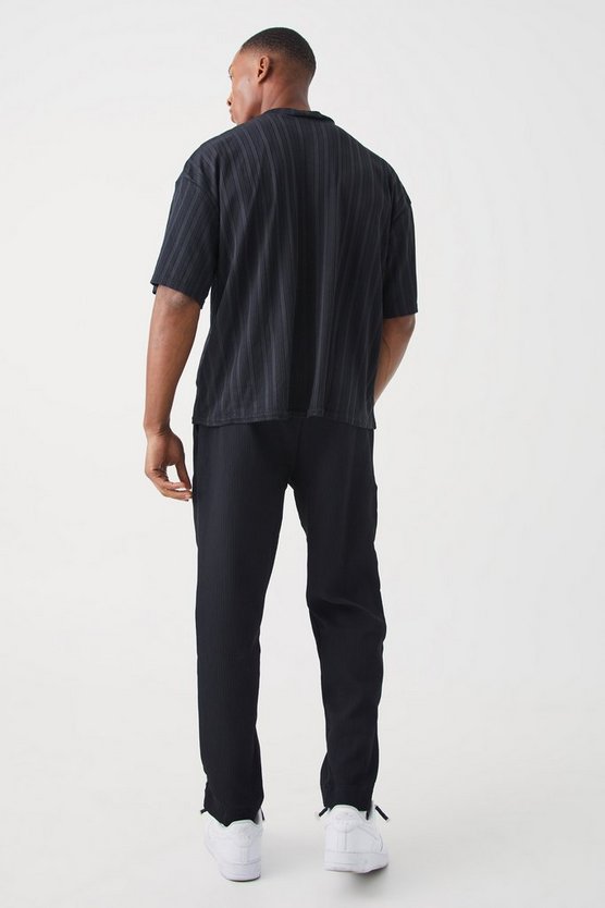 Slim-Fit Hose mit elastischem Bund
