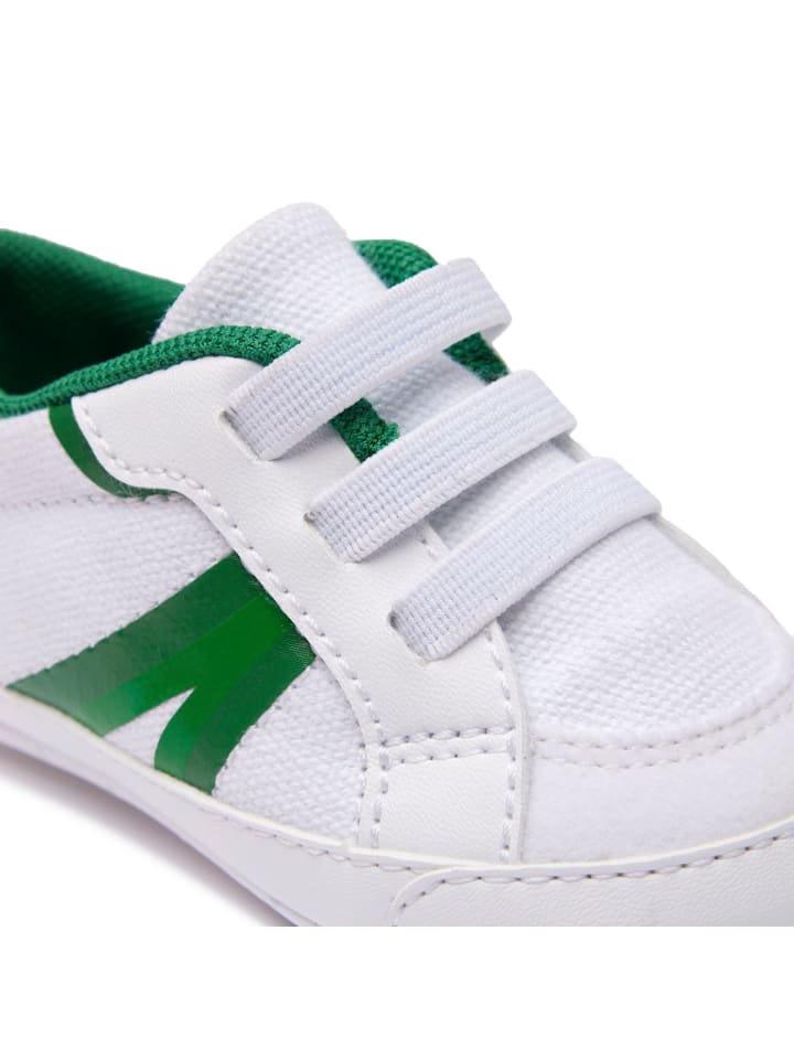 Lacoste Krabbelschuhe in Weiß/Grün günstig kaufen
