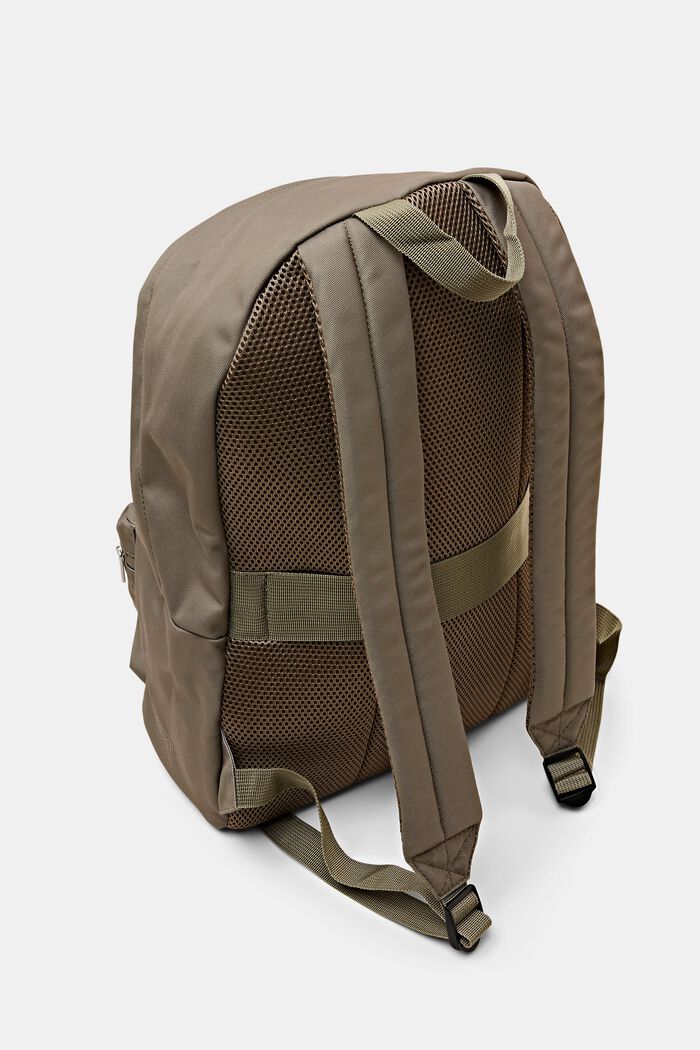 Rucksack aus Webstoff mit Zipperfach