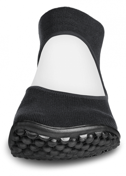 Leguano ~ Sockenschuh Ballerina ~ schwarz
