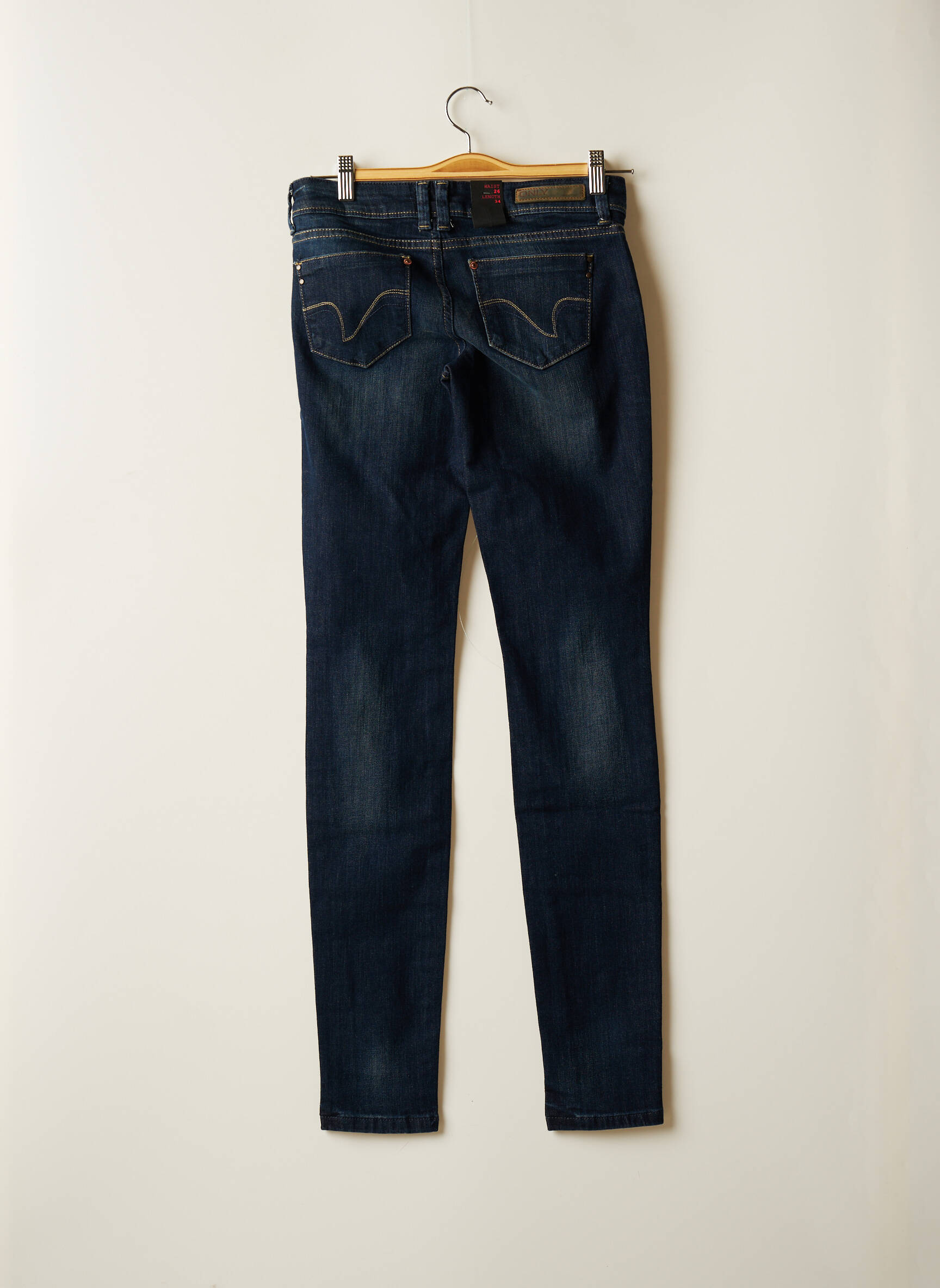 Only Jeans Coupe Slim Femme couleur bleu