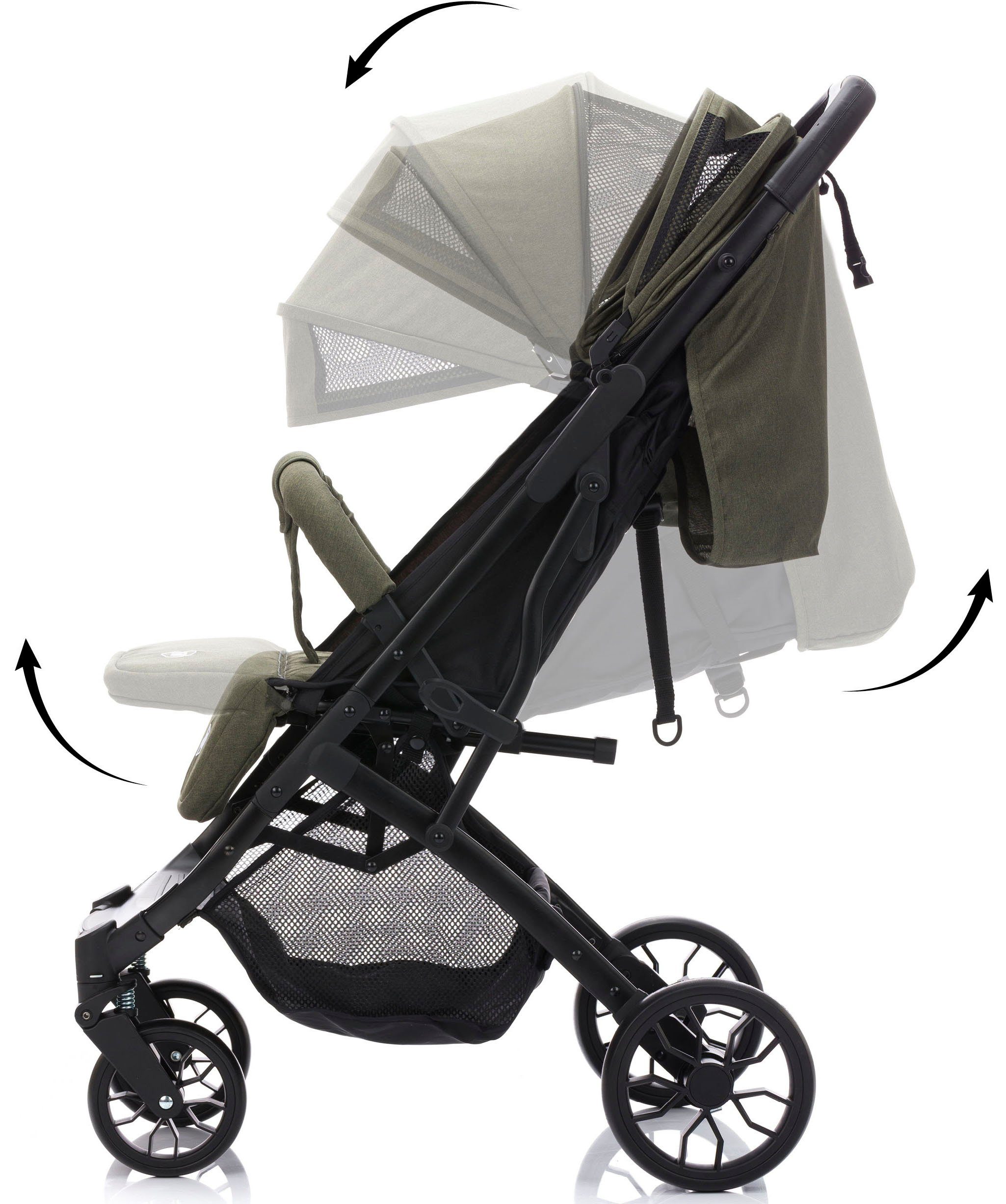 Fillikid Kinder-Buggy Styler Elite, oliv melange