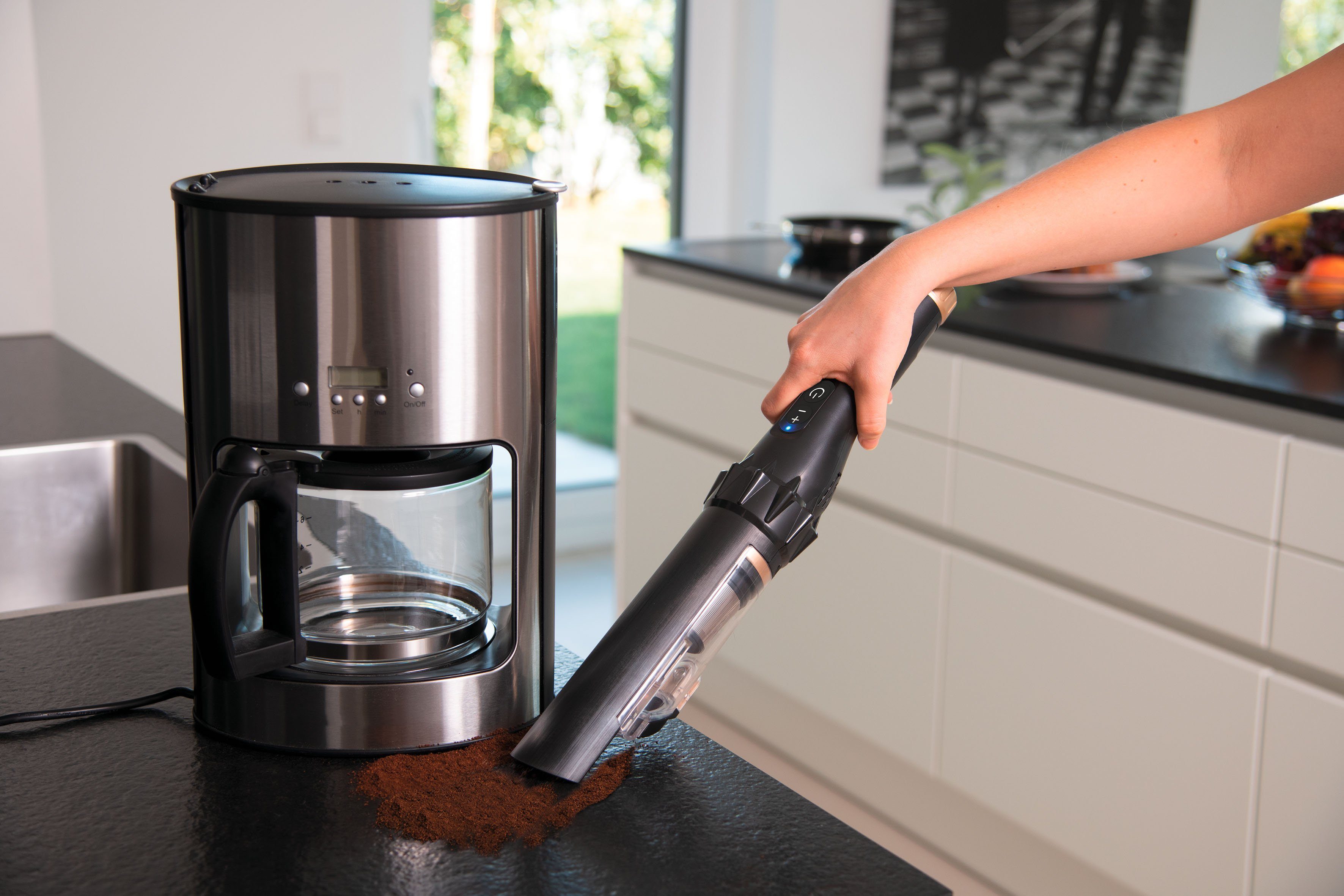 MediaShop Akku-Handstaubsauger Livington Prime Everyday black M24329, 90 W, beutellos