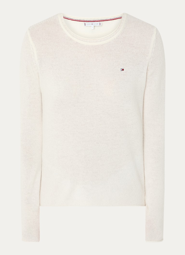 Pulover Tommy Hilfiger Premium din lână cu logo