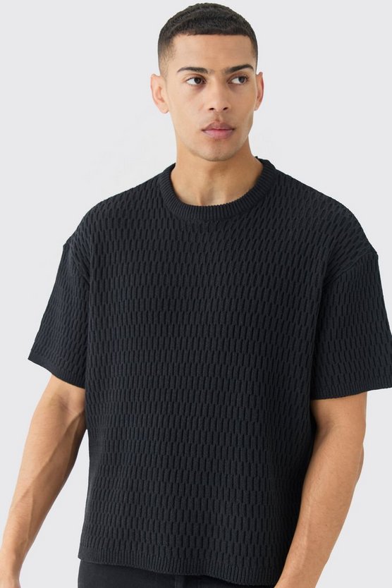 Strukturiertes Oversize T-Shirt