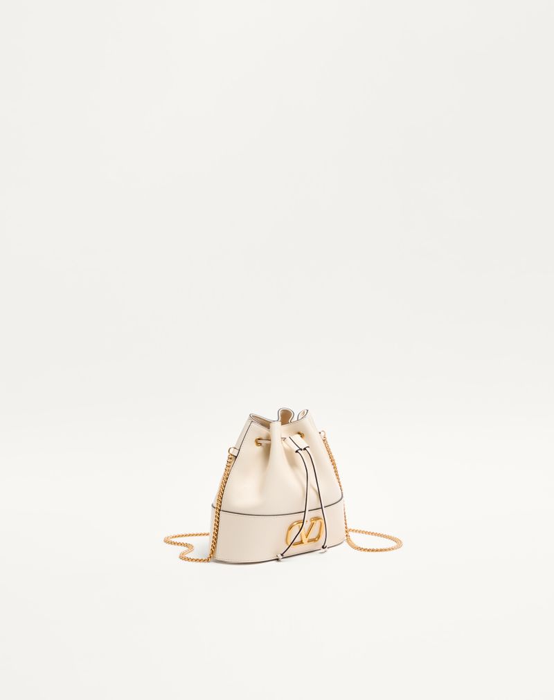 VLogo Signature Mini Nappa Bucket Bag