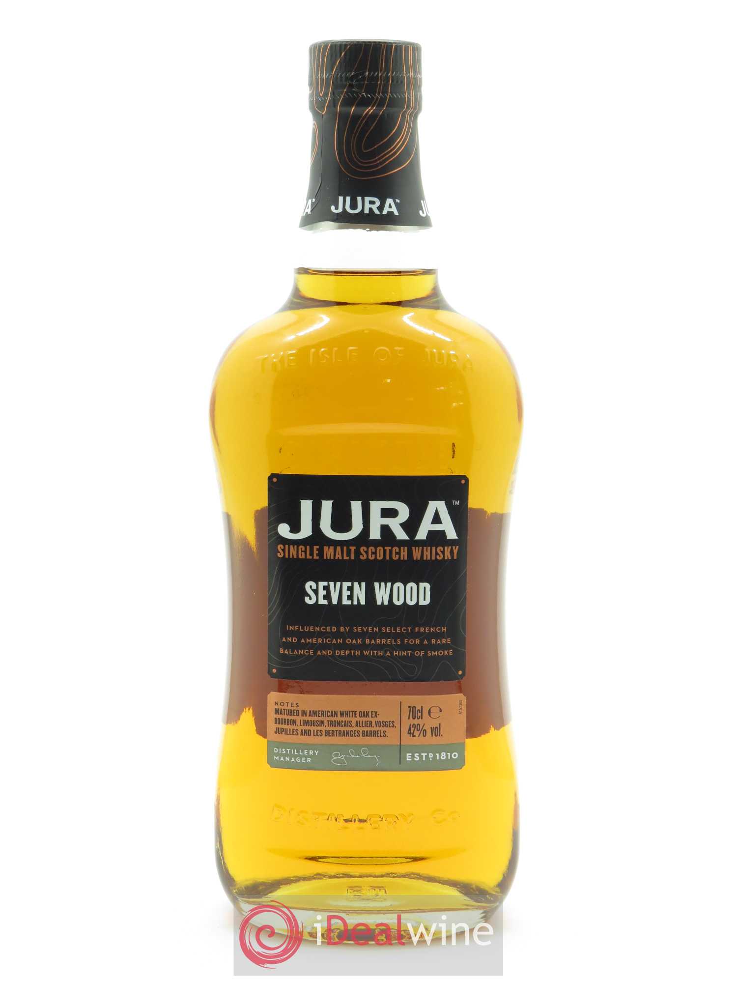 Whisky Jura Single Malt Seven Wood (70 cl)  - Lot de 1 Bouteille