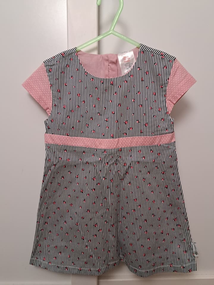 Sterntaler Kleid in Rosa/ Schwarz/ Weiß günstig kaufen 92