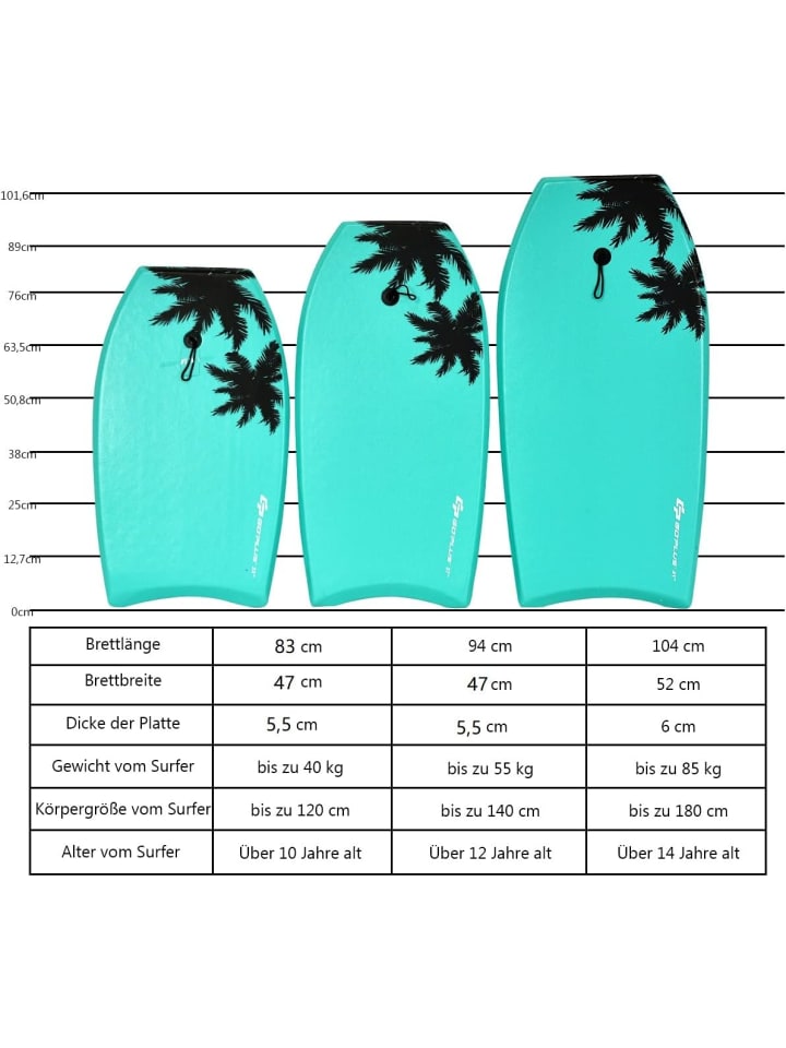 COSTWAY Schwimmbrett 94x47x5,5cm in Grün günstig kaufen onesize