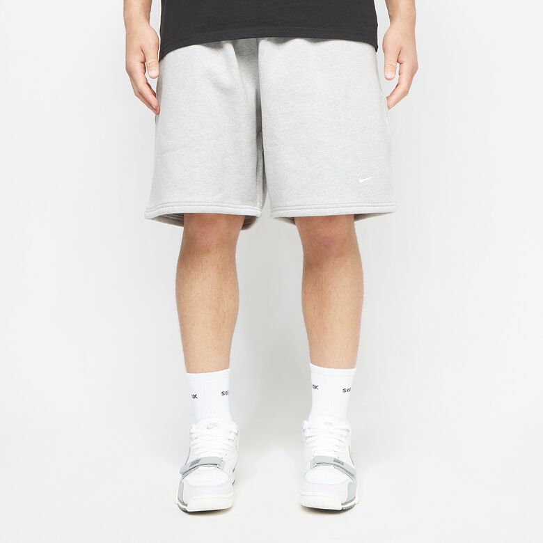 NIKE NRG Solo Swoosh Fleece Short dk grey heather/white
