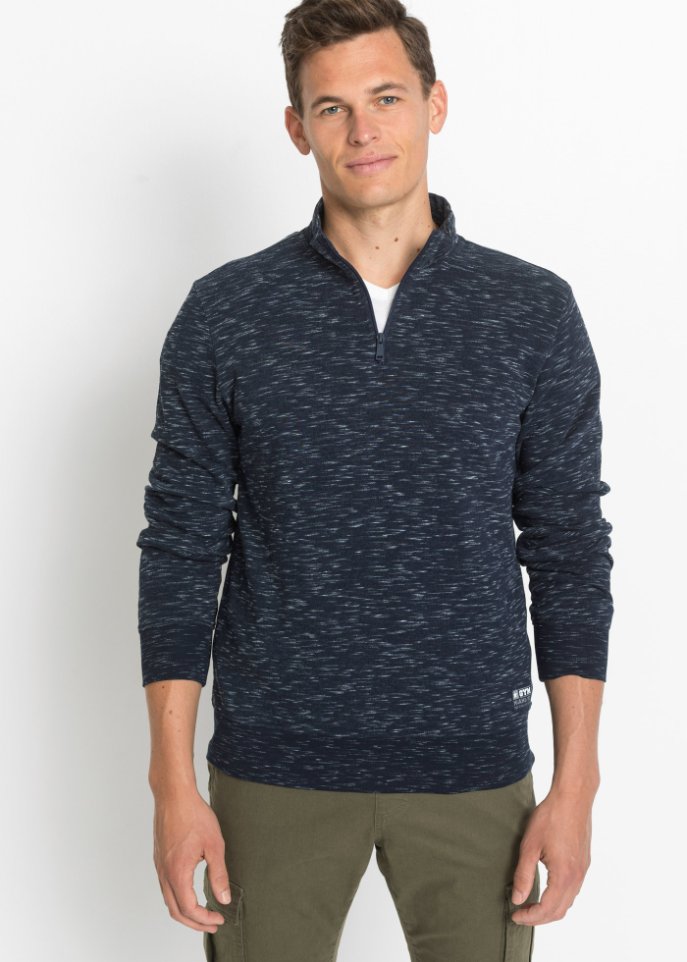 Sweatshirt mit Troyerkragen