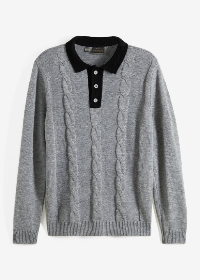 Pullover mit Polokragen