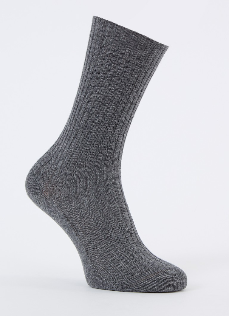 Falke Cozy rievotās adītās zeķes no kašmira maisījuma