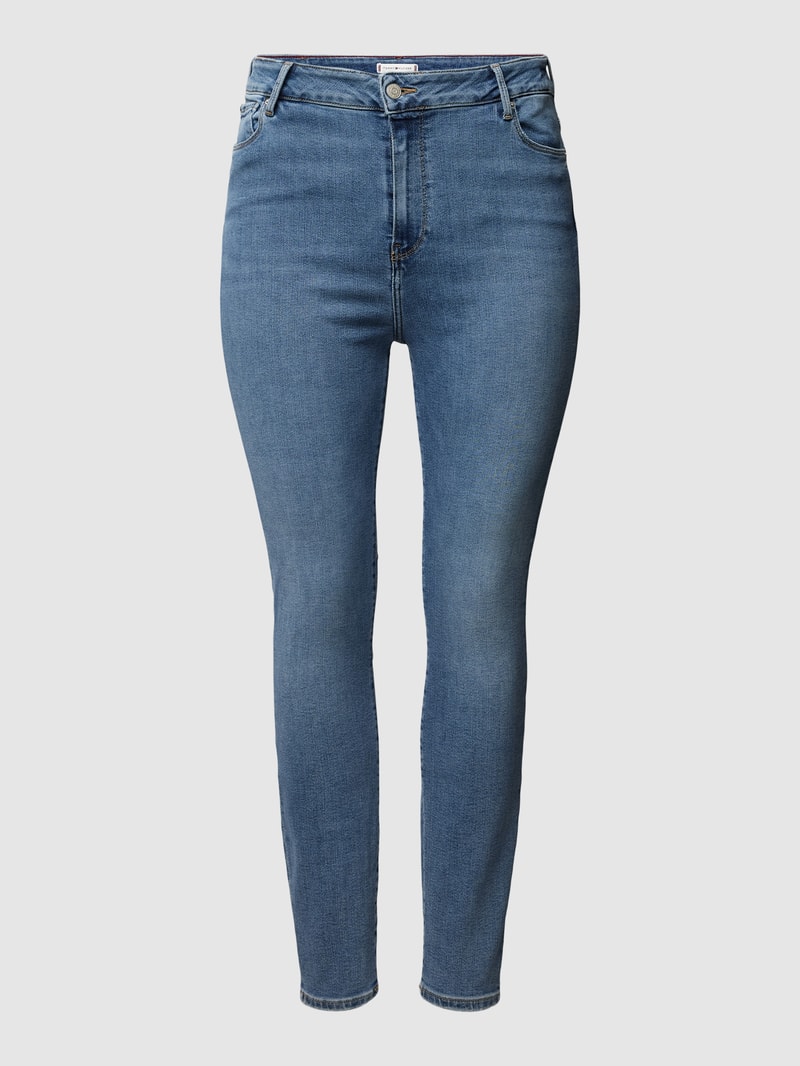 PLUS SIZE Skinny Fit Jeans mit Knopfverschluss in jeans